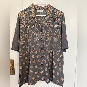 Vintage Short-sleeved button down, size L